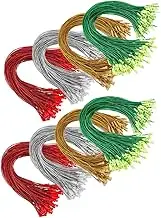 Gadpiparty 1set Christmas Ornament Snap Locking Strings Versatile Hanging Ropes for DIY Decorations Present Wrapping and Tree Ornaments Includes Colors 400pcs