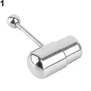 1pc Cool Vibrating Barbell Tongue Rings Bars Piercing Stainless Steel Body Jewelry
