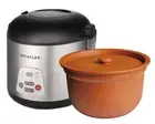 Smart Organic Clay Rice Cooker & Slow Cooker - Toxin Free Clay Electric Pot f...