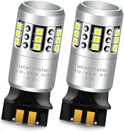 Ruiandsion PWY24W PW24W LED Daytime Running Lights 12181NA 12174 12182 AC10-30V Non Polarity 2020 21SMD Chip White 800LM for Turn Signal Lights DRL Pack of 2
