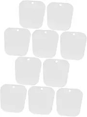 [WRITWAA] 10pcs Boot Brace Windproof Block Sealing Strip Pot-padded Clothes Hanger Pad Bassinet Stationery Pin Frame Accessories Hooks Steamer Pad Mini White Pp