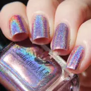 Emily de Molly Flatline Taupe Grey Purple Undertone Holo Holographic Nail Polish