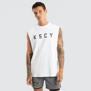 [KSCYDOS] Vigor Split Hem Muscle Optical White