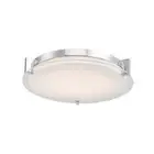 Abra Lighting 30011FM-CH Matrix LED 14 inch Chrome Flush Mount Ceiling Light