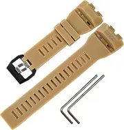 [Rihahisy] Replacement Resin Strap Compatible with Casio GBD-100 Men's Watch Accessories, M, Silicone, Agate