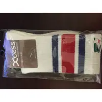 在飛比找蝦皮購物優惠-台灣製造 XCESS 機能抗菌襪 日版條紋 中統襪 環形足弓