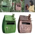 Wall Mount Mailbox Locking Metal Retro Large Capacity Outside Vertical Letter