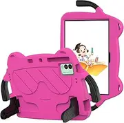[Jarttarn] Stand Case Compatible with Infinix Tecno Megapad 11 (T1101) 11 inch 2024,Kids Cute EVA Cover with Built-in Bracket Hand Holder Shockproof Protective Shell (Rose)