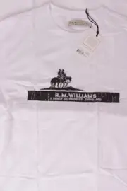 R.M. Williams Mount Ossa T-shirt Men's short sleeve white XL