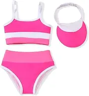 [MINIFEIKO] Toddler Girls Bikini Adjustable Swimsuit for 1-4 Years Old