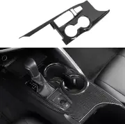 Carbon Fiber Print Shift Water Cup Panel Cover Fits 18-24 Camry w/o Seat Heater (for: Toyota)