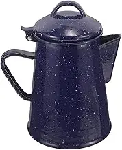 BESPORTBLE Ergonomic Handle Enamel Coffee Pot Non-Slip Tea Kettle for Camping Home Office