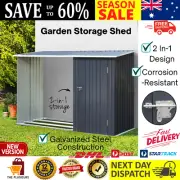 Giantz Garden Shed Sheds Outdoor Tool 2.49x1.04M Storage Workshop House Steel AU