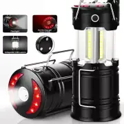 Rechargeable COB+LED Camping Lantern Outdoor Tent Light Lamp with Bottom Magnet