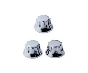 3Pcs Top Hat Guitar Potentiometer Control Knobs - Zinc Alloy Bell Cap Speed T...