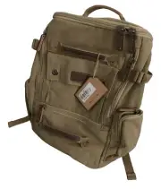 Eurosport Canvas Backpack Bag Khaki #B702
