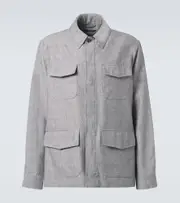[Dunhill] Dunhill Linen field jacket AU 93 grey