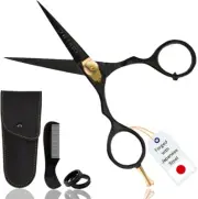 Ontaki 5.5" Professional Japanese Steel Beard Scissor - Salon Shears Hand Forged