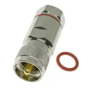UHF Male PL259 Clamp Connector for 1/2" Corrugated Copper Standard Andrew Heliax