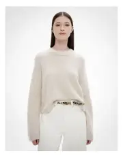 [Witchery] Fluffy Crew Knit in Oat Marle