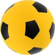 MUSISALY Football Micro Football Soccer Ball Practice Inflatable Beach Soccer Ball Little Soccer Ball Sports Squeeze Balls Professional Soccer Yellow Rubber