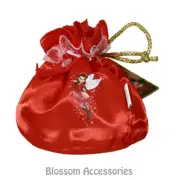 A548 Red Rosetta Tinkerbell Fairy Tote Bag Purse Party Girl Costume Accessory