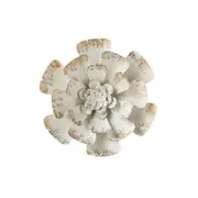 Darlin Amelia Wall Flower Metal Decor Home/Room Hanging Display White 38x38cm