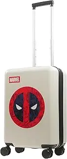 [Ful] Marvel Deadpool 22.5 Inch Rolling Luggage, Hardshell Carry On Suitcase with Spinner Wheels, White, Marvel Deadpool 22.5 Inch Rolling Luggage, Hardshell Carry on Suitcase with Spinner Wheels