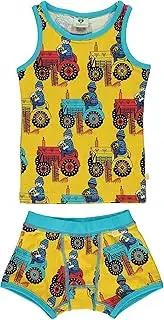 [Småfolk] Boys' Tractor Base Layer Set