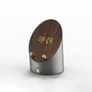 Mini Metal Induction Wireless Phone Holder Clock Smart Speakers