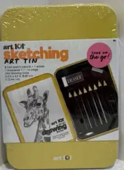Art 101 Creative Tools SKETCHING Travel Kit With Tin Case - NEW SEALED!