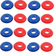 Zerodeko 20pcs Rubber Gladhand Gaskets Replacement Seals for Trailers Trucks Efficient Leak Prevention Optimal Sealing Performance Easy Installation