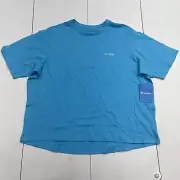 Columbia Bramley Bay Bright Blue Short Sleeve T Shirt Women’s Size XL