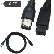 1394 data transmission cable 9 to 6 IEEE1394 FireWire 800 to 600 FireWire 6 to 9