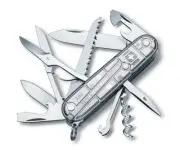 VICTORINOX HUNTSMAN SILVER TECH - SWISS ARMY KNIFE - LENGTH: 91 MM - 15 TOOLS
