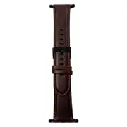 Genuine Leather Wristband For Apple Watch Series 10 /9 /8 /7 /SE /6 /5 /4 /3 /2 /1 Ultra 2 38 /40 /41 /42 /44 /45 /46 /49mm (Coffee)
