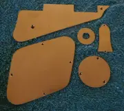 Gibson /Les Paul Pickguard Complete Cover Set - BRASS- SATIN FINISH