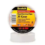 3M Super 35 Gray Electrical Tape, 3/4'' X 66' (1 per pack)