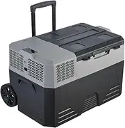 62L Portable Draw-bar Refrigerator 12V 24V DC Compressor Battery Powered Refrigerator For Car