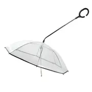 Adjustable Transparent Pet Umbrella For Rainy Walks