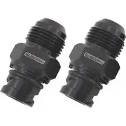 Aeroflow Screw In Cover Breather Adapte-10An Suits Ford Coyote V8 - AF708-10-09BLK