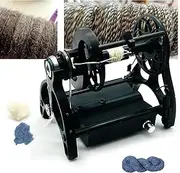 Electric Yarn Spinner with 3 small spools, 12v Automatic Yarn Winding Machine, Forward and Reverse Shift/max Speed 800 Rpm, Modular Design,Easy to Disassemble,4 Ounce Capacity for Yarn Weaving Blendin