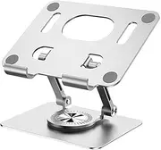WYSXEBWZ Swivel Tablet Stand 360° Rotating Adjustable Tablet Holder Aluminum Foldable iPad Stand Holder for Desk Table Compatible with iPad Pro 9.7,10.5 Mini 4 3 2,Tab,Kindle,Nexus,E-Reader