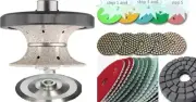 1 1/4" Diamond Full Bullnose Router Bit wet DRY Polishing Pad 20+1 granite stone