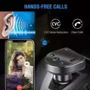 Car Hands-free Bluetooth 5.0 FM Transmitter Car Kit MP3 Modulator Player Wireles