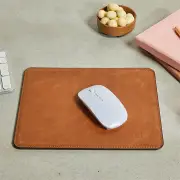 Personalised Tan Leather Mouse Pad