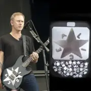 Jerry Cantrell guitar stickers Silver Star G&L Rampage