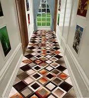 Runner Rugs, Kitchen Hall Stairs Narrow Runner Rug with Non Slip Backing for Kitchen Hall Stairs Entry Front Room Runner Mats,0.6m x 6m
