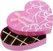 SHERCHPRY Heart Shaped Chocolate Packing Box for Valentine's Day Mother's Day and Birthdays Elegant Present Packaging with Versatile Compartments and Festive Design