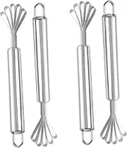 Luxshiny 4Pcs Stainless Steel Coconut Meat Scraper Multi Use Kitchen Gadget for Easy Coconut Grating and Fish Scaling Coconut Grater with Space Saving Hook